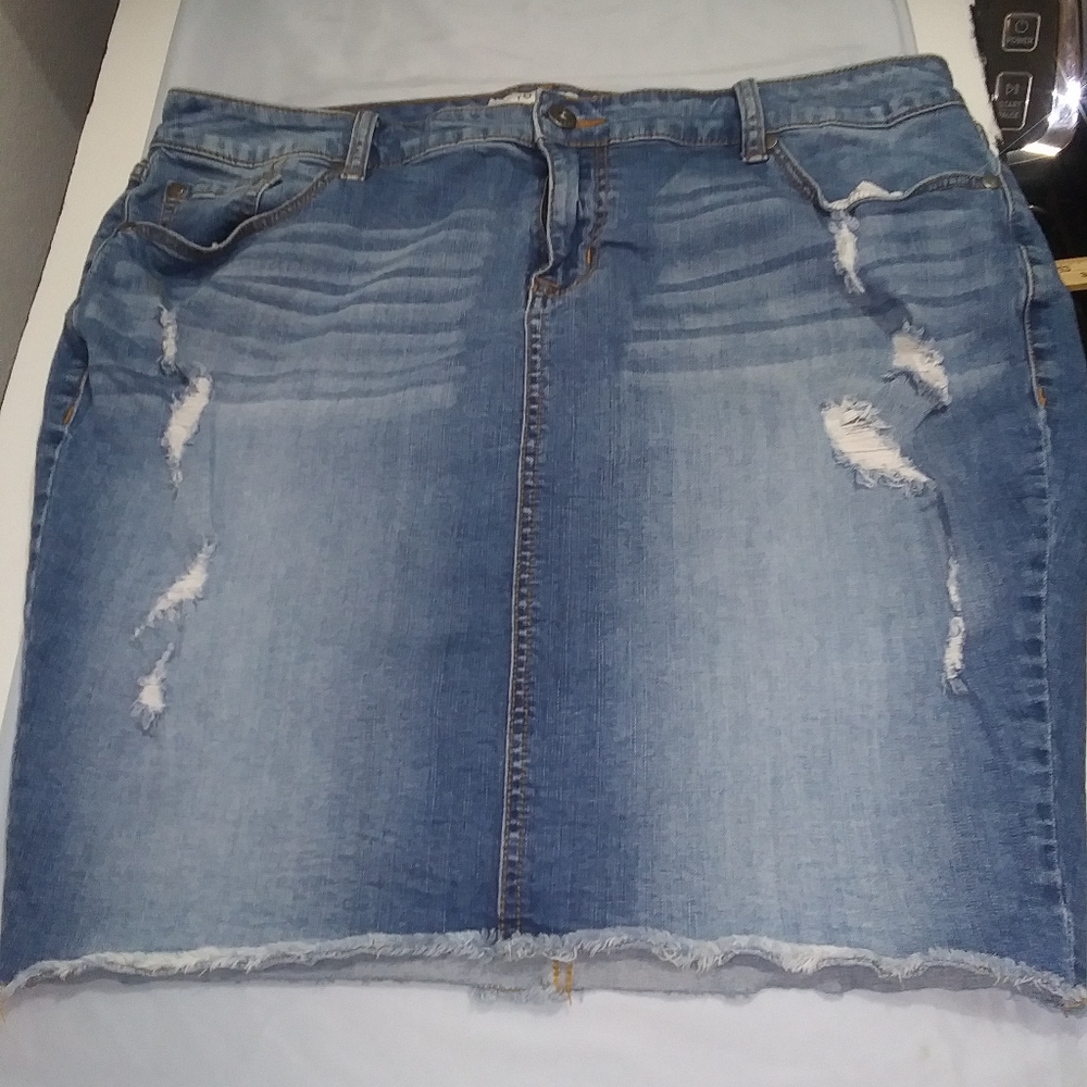 Plus size Jean skirt